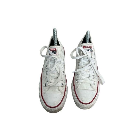 converse all star low top canvas shoes lace up low top sneakers white women’s 7 - Picture 5 of 8